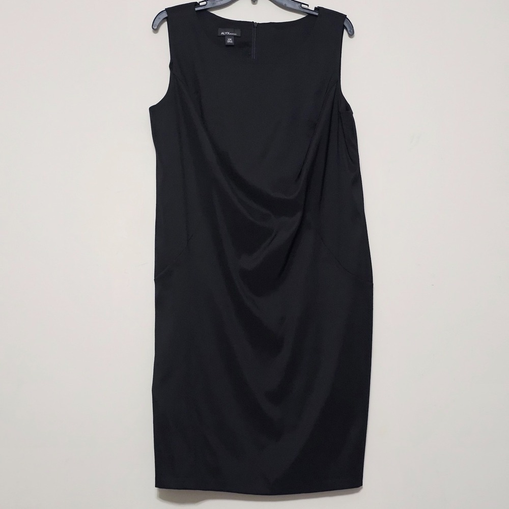 Alyx Women's Dress Plus Size 14W Black Sheath Sleeveless 0577